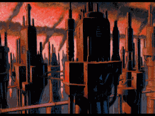 Beneath a Steel Sky title screen for Amiga